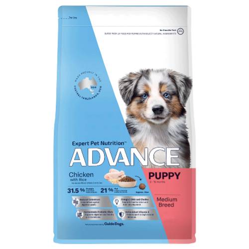 Advance Dry Dog Food Puppy Growth Medium Breed Chicken [Sz:15kg]