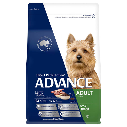 Advance Dry Dog Food Adult Small Breed Lamb [Sz:3kg]