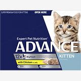 Advance Wet Cat Food Pouches Kitten Jelly Chicken [Sz:85g x 12]