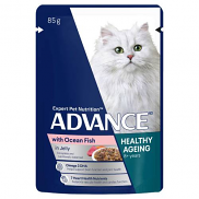 ADVANCE CAT HEALTHY AGEING FISH 85G