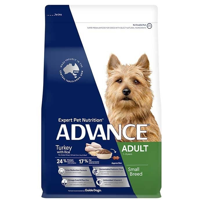 Advance Adult Toy Small Breed Dry Dog Food Turkey [Sz:3kg]