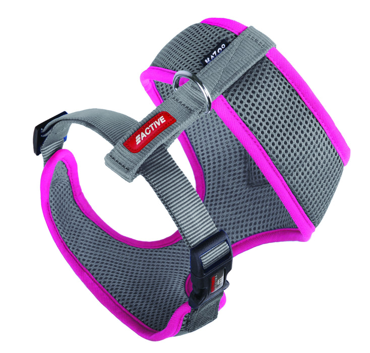 Kazoo Active Soft Walking Harness [Sz:Extra Extra Small Cl:Purple/Lime]