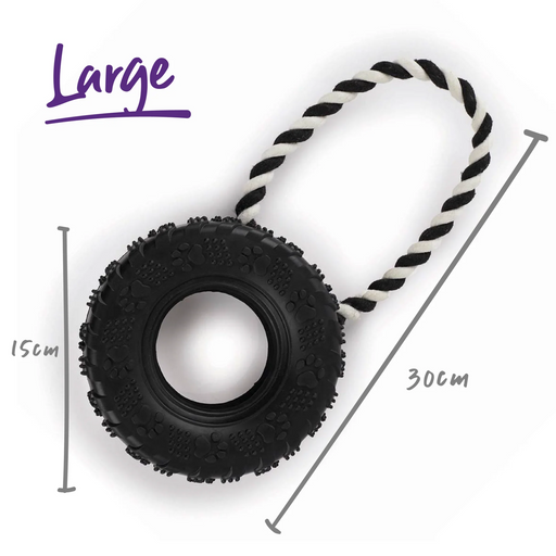 Kazoo Toothy Tug Tyre [Sz:Large]