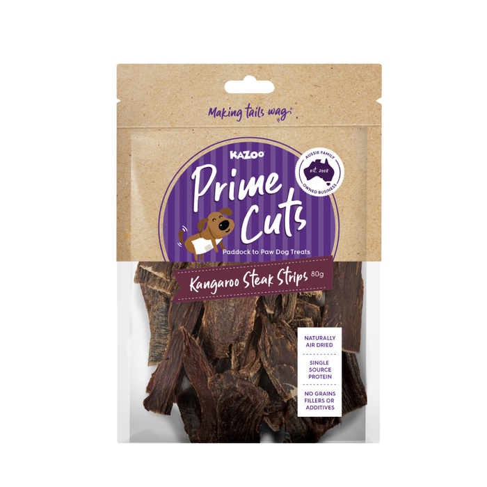 Kazoo Prime Cuts Kangaroo Steak Strips [Sz:80g]