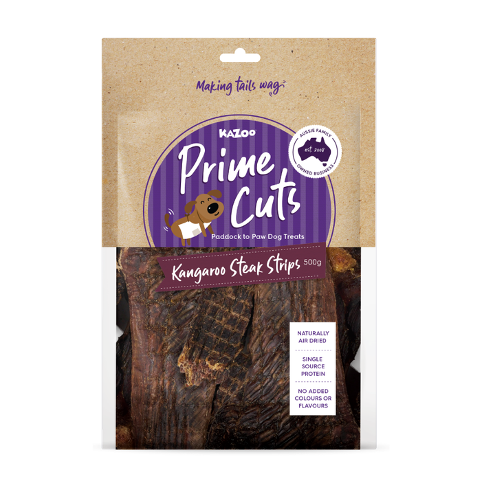 Kazoo Prime Cuts Kangaroo Steak Strips [Sz:500g]