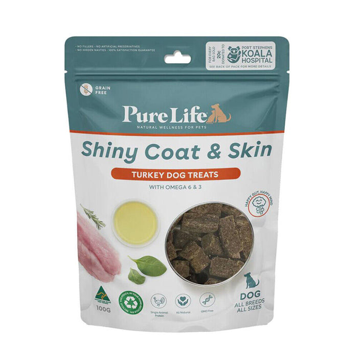 Pure Life Shiny Coat & Skin Turkey Dog Treat