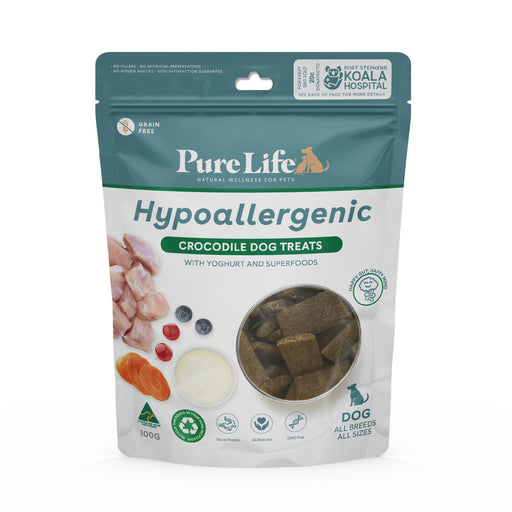 Pure Life Shiny Hypoallergenic Crocodile Dog Treat [Sz:100g]