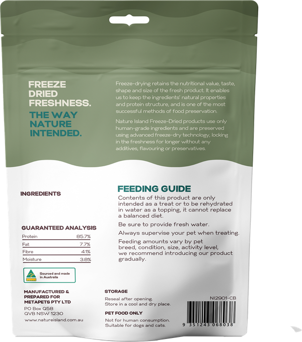 Nature Island Freeze Dried Chicken Breast Raw Treats [Sz:80g]