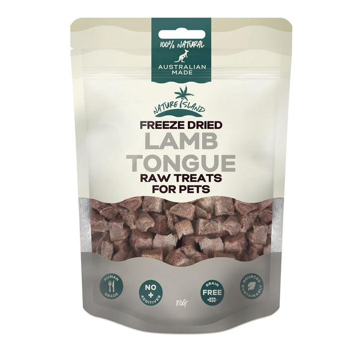 Nature Island Freeze Dried Lamb Tongue Raw Treats [Sz:80g]