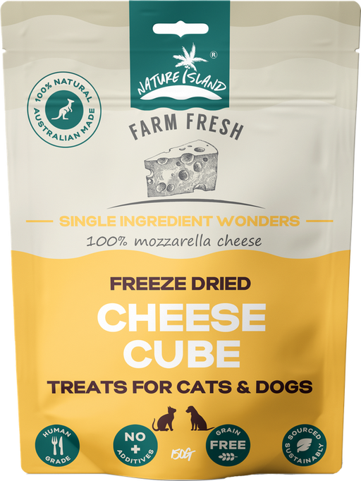 Nature Island Freeze Dried Cheese Cube Raw Treats [Sz:80g]