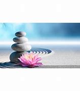 Aqua Natural Zen Garden Background [Sz:Large 60x90cm]