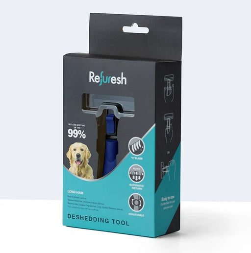 Refuresh Deshedding Tool Long Hair [Sz:Medium Cl:Blue]