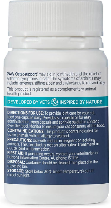 Pure Animal Wellbeing OsteoSupport Cat Capsules [Sz:60 Capsules]