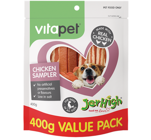 Vitapet Jerhigh Variety Pack [Sz:400g]