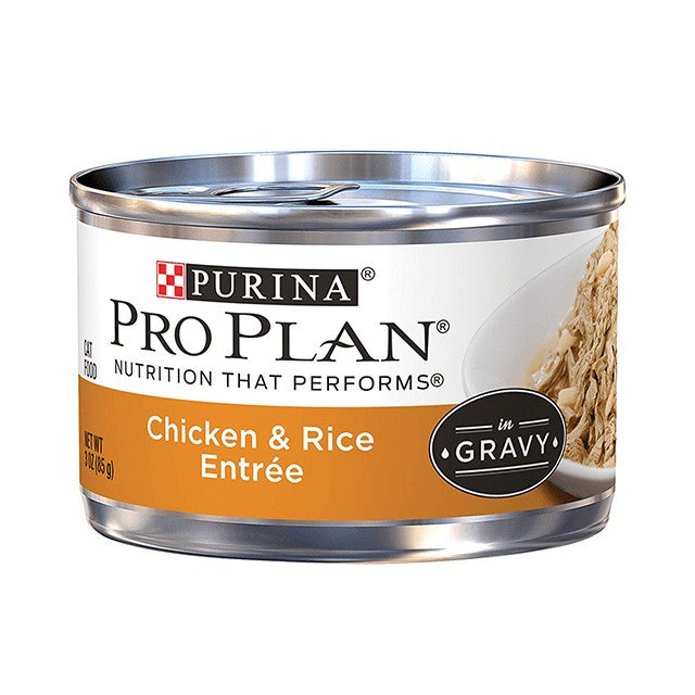 Pro Plan Can Cat Food Adult Chicken Rice In Gravy Entree