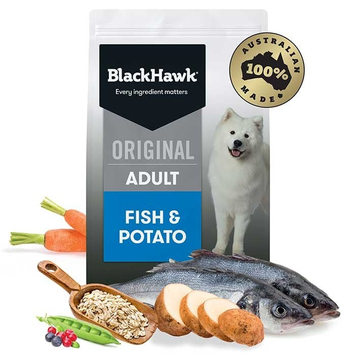 Black Hawk Dry Dog Food Adult Fish And Potato