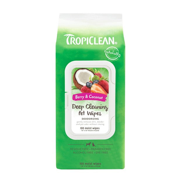 Tropiclean Deep Cleaning Wipes