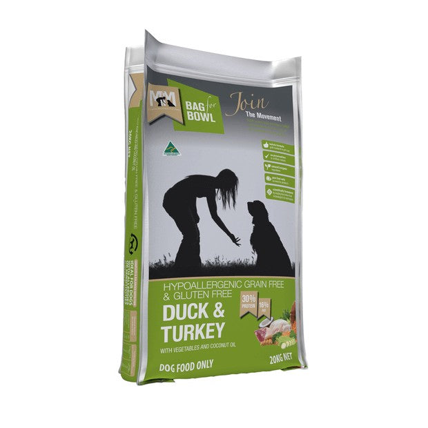 Meals For Mutts Adult Dog Duck & Turkey Grain Free, Gluten Free Dry Dog Food