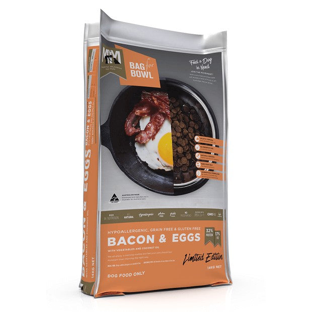 Meals For Mutts Adult Dog Bacon & Eggs Grain Free, Gluten Free Dry Dog Food