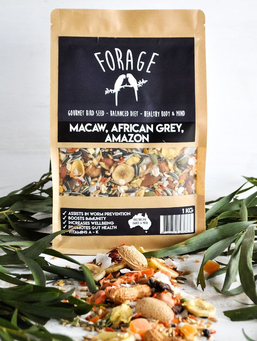 Forage Macaw, African Grey and Amazon Gourmet Bird Seed