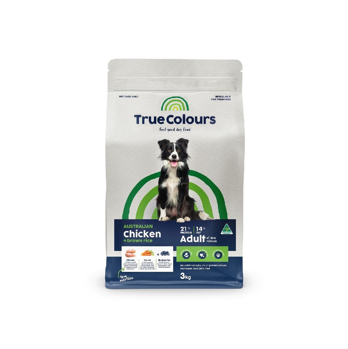True Colours Adult Chicken & Brown Rice Dry Dog Food