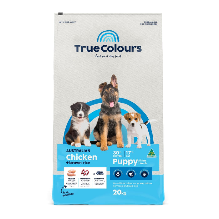 True Colours Puppy Chicken & Brown Rice Dry Dog Food