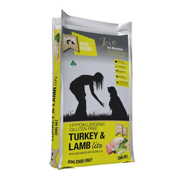 Meals For Mutts Adult Dog Lite Turkey & Lamb Gluten Free Dry Dog Food