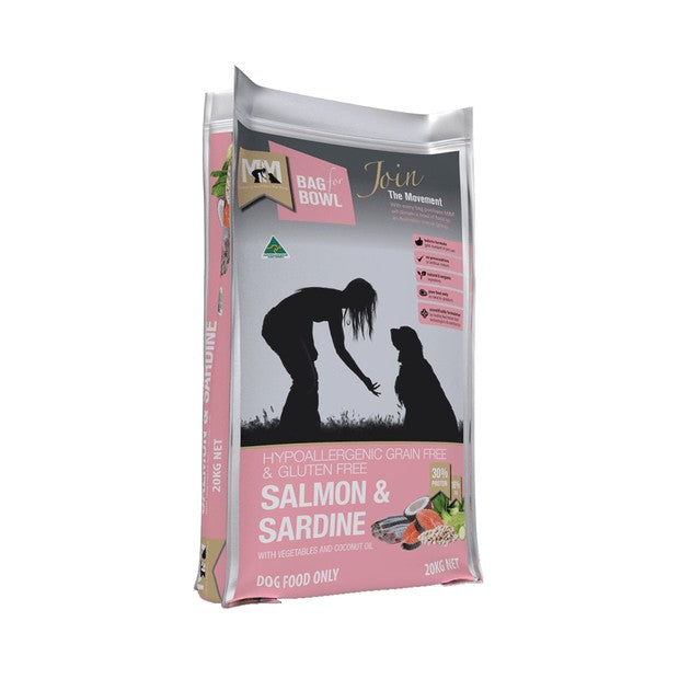 Meals For Mutts Adult Dog Salmon & Sardine Grain Free, Gluten Free Dry Dog Food