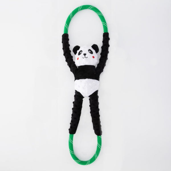 Zippy Paws RopeTugz Squeaker With Rope Panda
