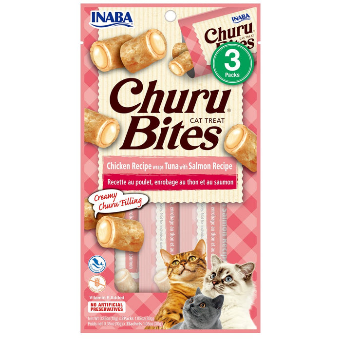 Inaba Churu Cat Bites Chicken Wraps Tuna Salmon