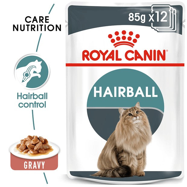Royal Canin Hairball Care Gravy Wet Cat Food Pouches