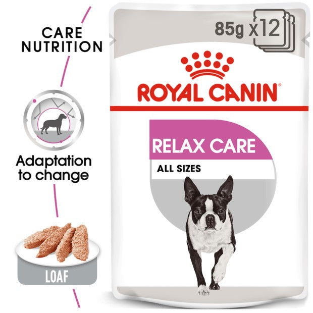 Royal Canin Relax Care Loaf Adult Wet Dog Food Pouches
