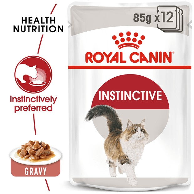 Royal Canin Adult Instinctive Gravy Wet Cat Food Pouches
