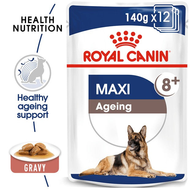 Royal Canin Maxi Ageing 8 Plus Senior Wet Dog Food Pouches