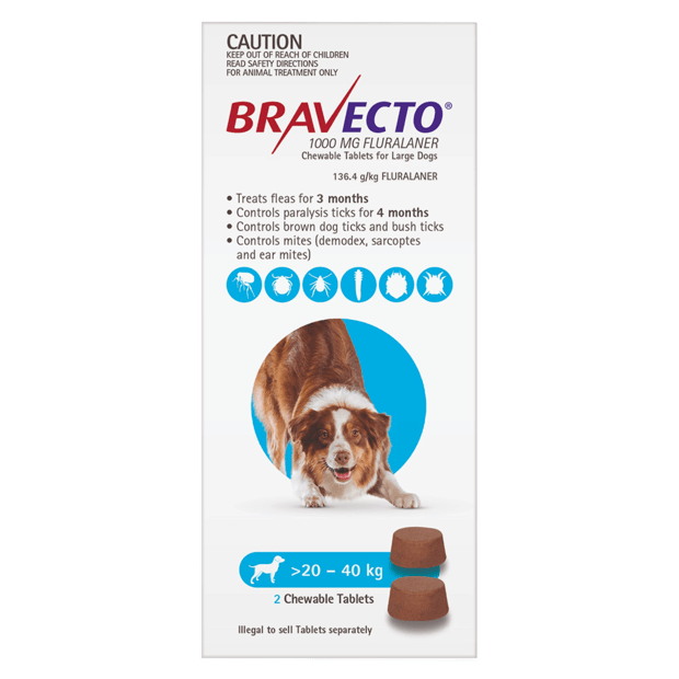 Bravecto Chew Large Dog 20-40kg
