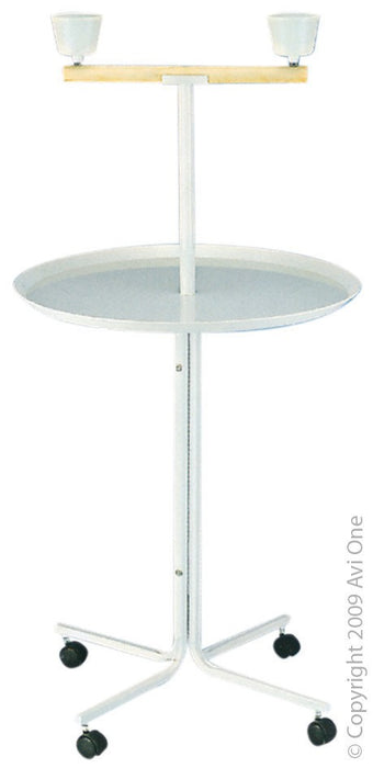 Avi One White Parrot Stand