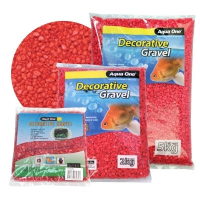Aqua One Scarlet Red Decorative Gravel