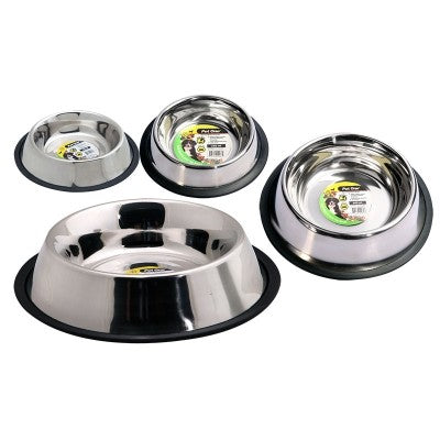 Pet One Anti Skid and Anti Tip Stainless Steel Bowls