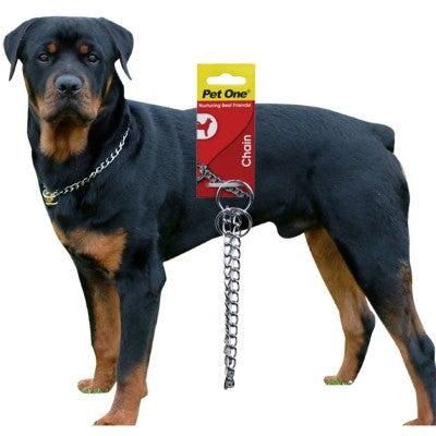 Pet One Check Chain Collar