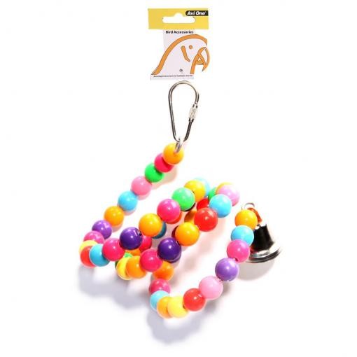 Avi One Coloured Beads with Twister Bell