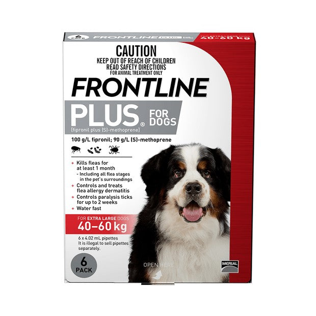 Frontline Plus Plus Extra Large Dog Red