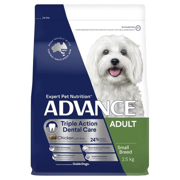 Advance Dry Dog Food Adult Small Breed Dental Care Chicken