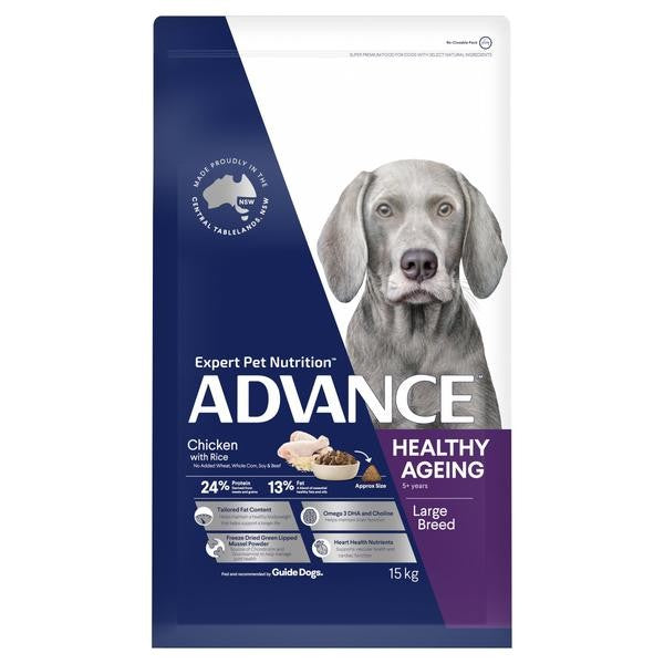 Advance Dry Dog Food Healthy Ageing Large Breed Chicken