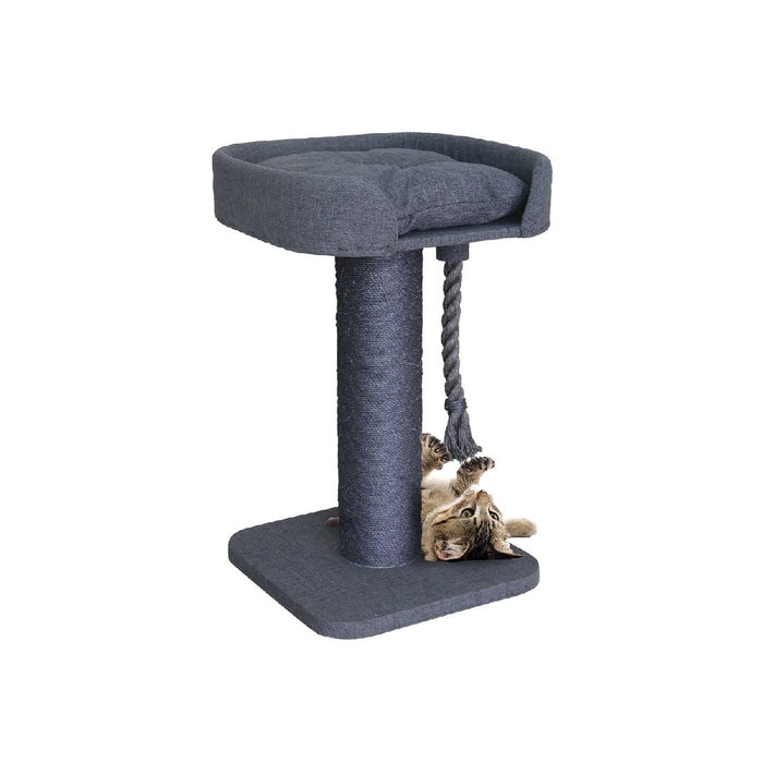 Kazoo Kitty Playgrounds Charcoal High Bed Scratch Post