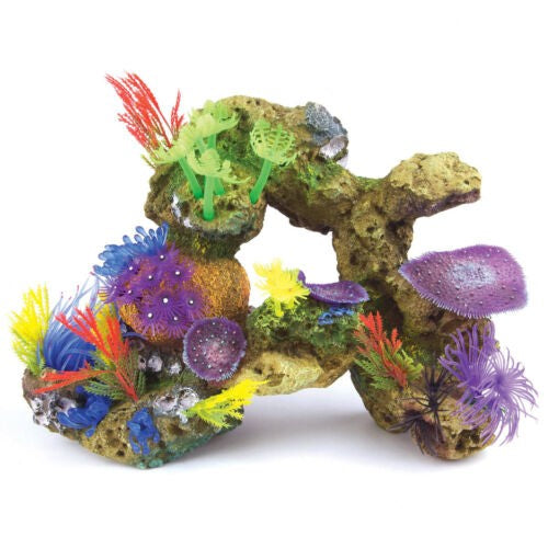 KAZOO - SOFT CORAL WITH ROCK AND PLANTS PURPLE EXTRA LARGE