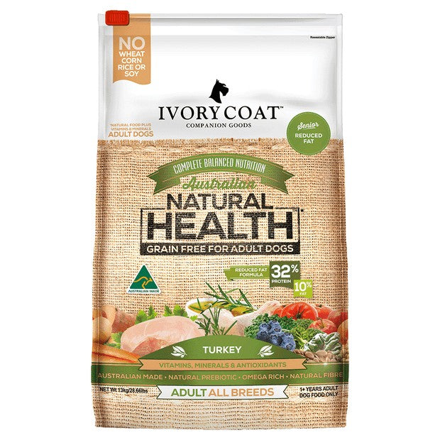 Ivory Coat Grain Free Dry Dog Food Adult Fat Reduced Turkey