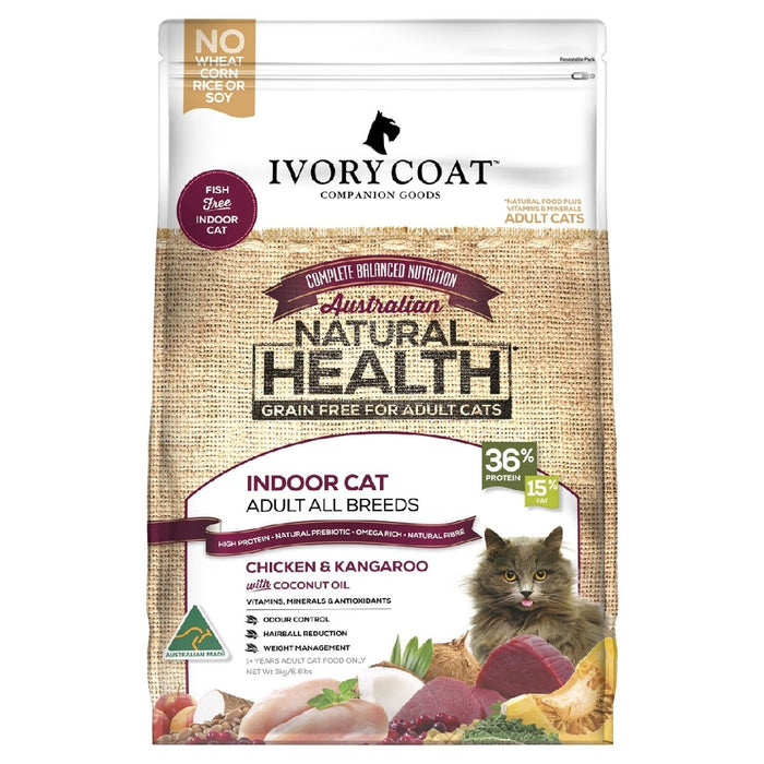 Ivory Coat Dry Cat Food Adult Indoor Chicken and Kangaroo