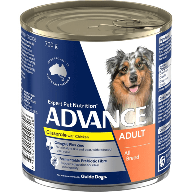 Advance Wet Dog Food Cans Adult Casserole With Chicken