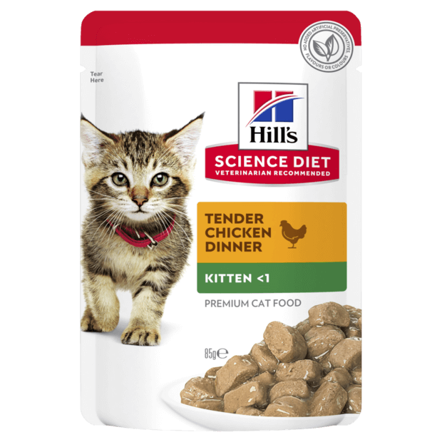 Hills Science Diet Kitten Chicken Cat Food Pouches