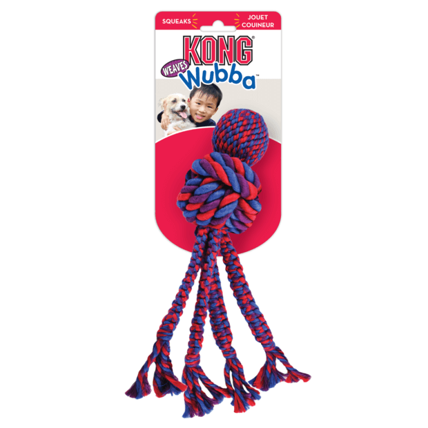 Kong Wubba Weaves with Rope (DISC)